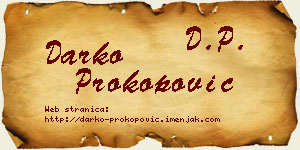 Darko Prokopović vizit kartica